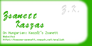 zsanett kaszas business card